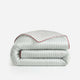 Sunday Citizen Mare Silky Lyocell Duvet Cover in Misty Blue - White