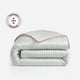 Sunday Citizen Mare Silky Lyocell Duvet Cover in Misty Blue - White