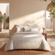 Sunday Citizen Mare Silky Lyocell in Misty Blue - White 