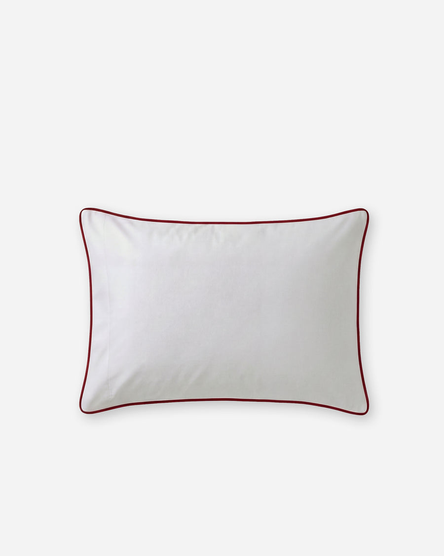 Sunday Citizen Mare Silky Lyocell Pillowcase in Misty Blue - White