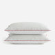 Sunday Citizen Mare Silky Lyocell Pillowcase in Misty Blue - White