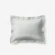 Sunday Citizen Mare Silky Lyocell Sham Set in Misty Blue - White