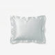 Sunday Citizen Mare Silky Lyocell Sham Set in Misty Blue - White
