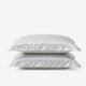 Sunday Citizen Mare Silky Lyocell Sham Set in Misty Blue - White