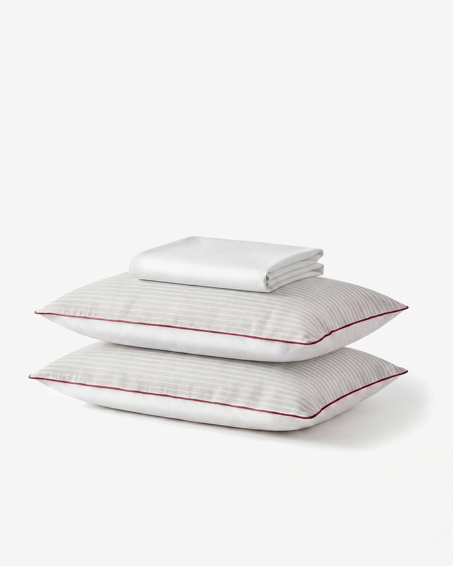 Image of Mare Stripe Silky Lyocell Sheet Set