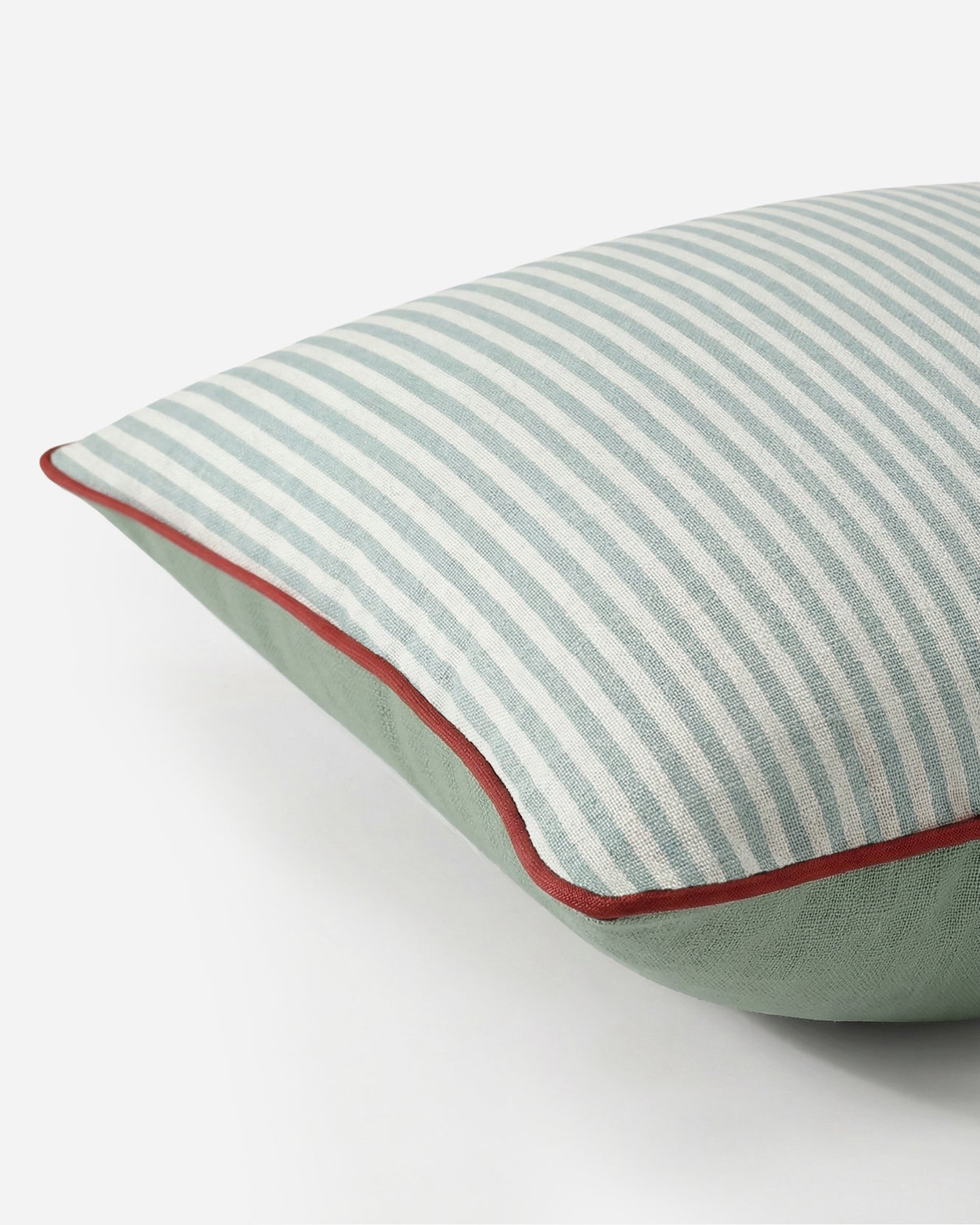 Sunday Citizen Mare Throw Pillow in Misty Blue - Off White