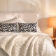 Sunday Citizen Maya Pillow and Snug Chunky Knit Throw in Off White