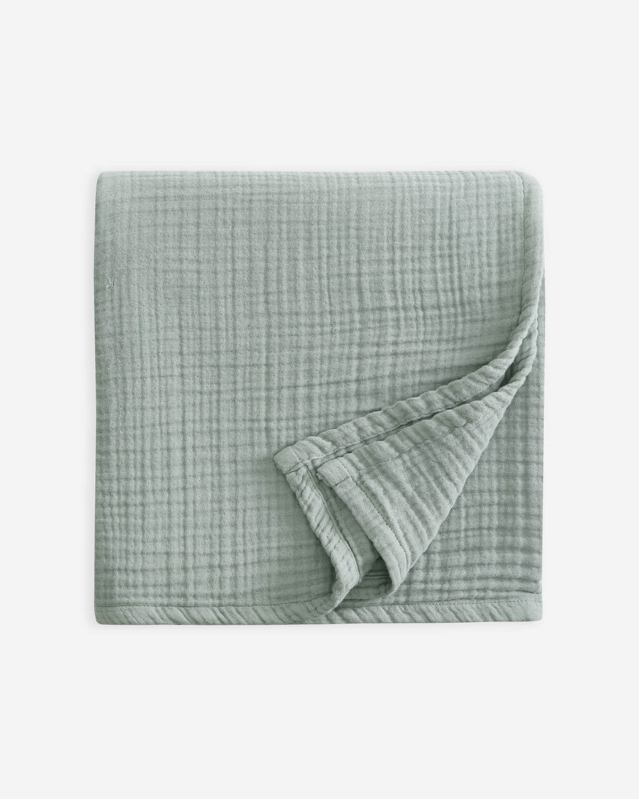 Sunday Citizen Muslin Beach Blanket in Jade