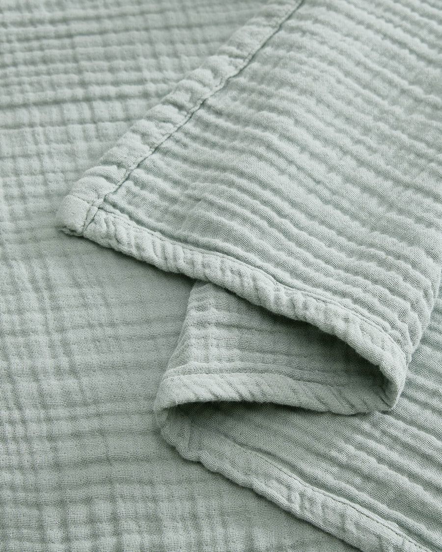 Sunday Citizen Muslin Beach Blanket in Jade