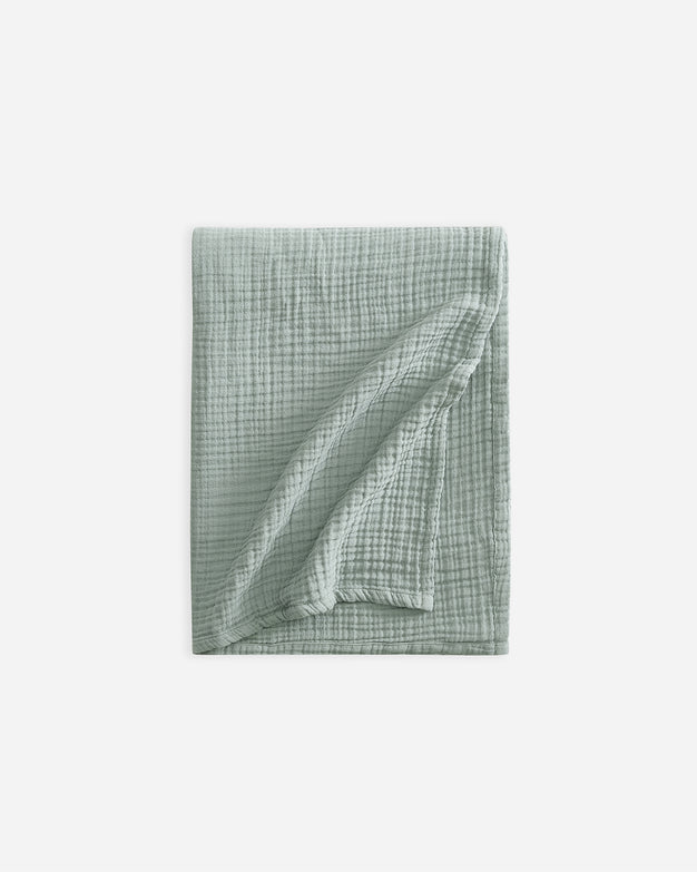 Sunday Citizen Muslin Throw in Jade  