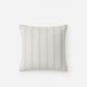 Sunday Citizen Nebbia Throw Pillow in White - Cloud Grey