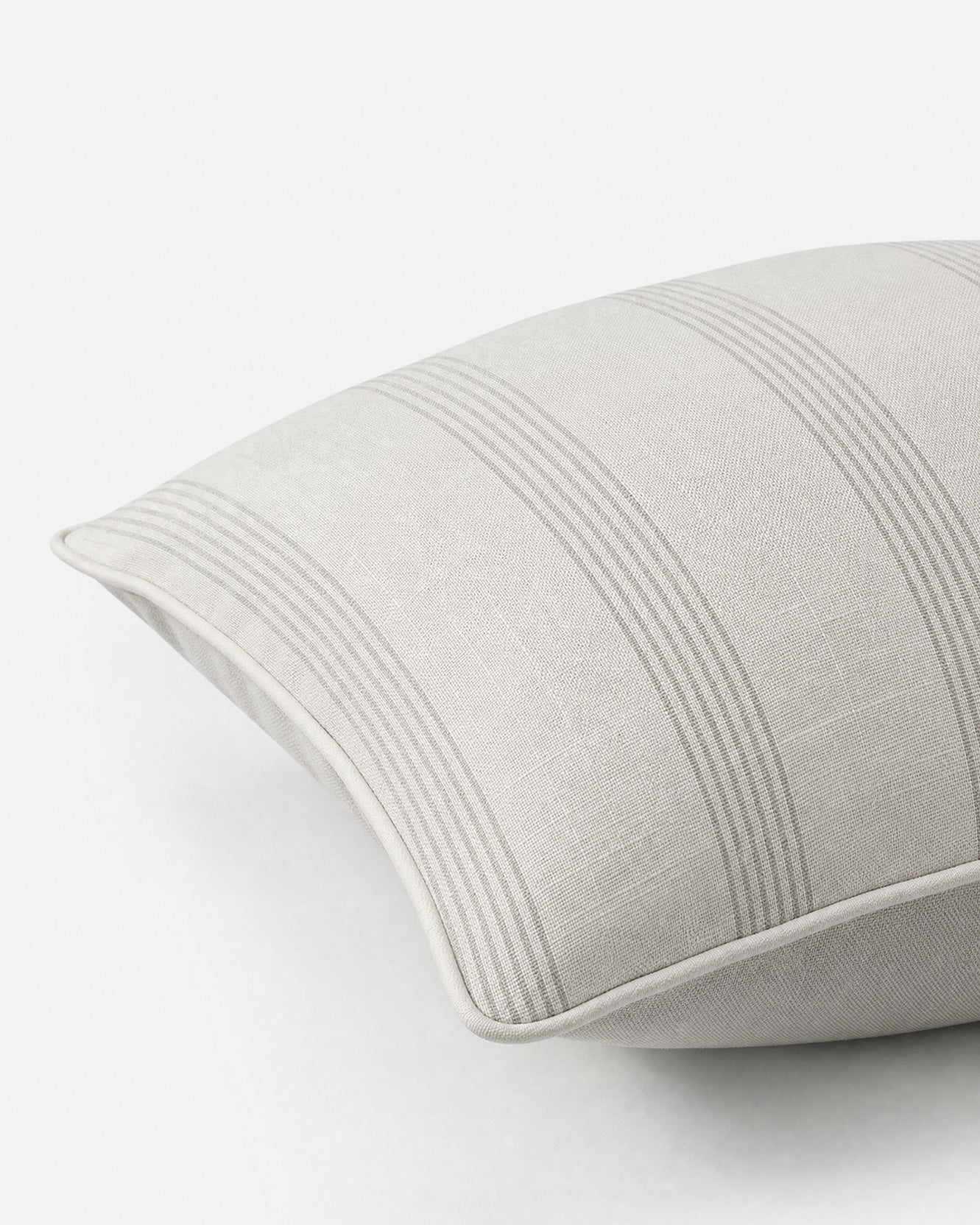Sunday Citizen Nebbia Throw Pillow in White - Cloud Grey