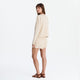 Organic French Terry Long-Sleeved Top and Short in Sahara Tan