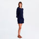 Sunday Citizen Organic French Terry Short in Marine Blue