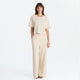 Organic French Terry T-Shirt Sahara Tan