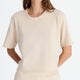 Organic French Terry T-Shirt Sahara Tan