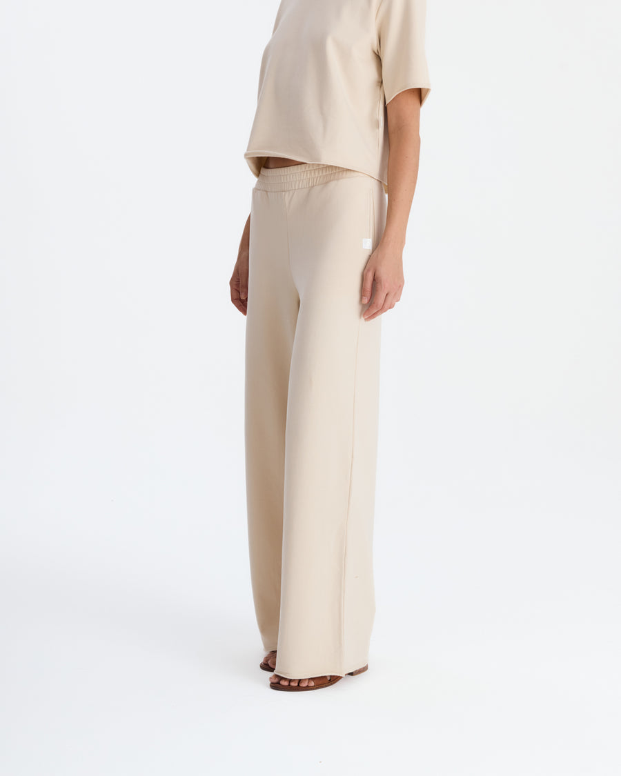 Organic French Terry Lounge Pant Sahara Tan