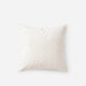 Palm Leaf Emb Large Throw Pillow Off white