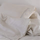 Sunday Citizen Perla Cotton Sateen Pillowcase in White - Cloud Grey