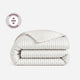 Sunday Citizen Perla Cotton Sateen Duvet Cover in White - Cloud Grey