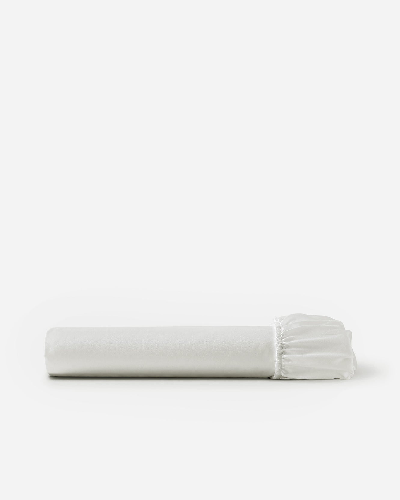 Sunday Citizen Perla Cotton Sateen Fitted Sheet in White 