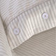 Sunday Citizen Perla Cotton Sateen Pillowcase in White - Cloud Grey