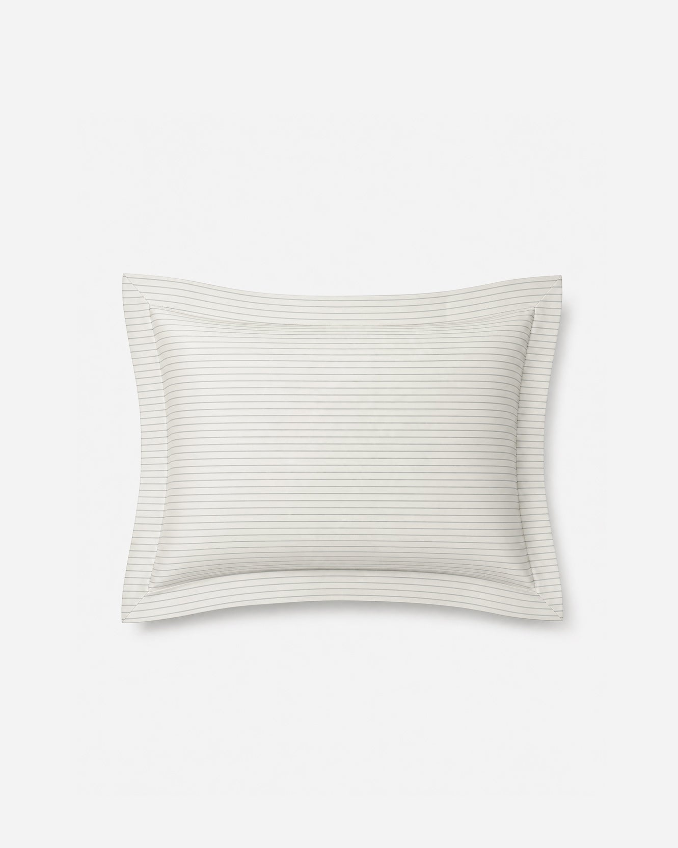 Perla Reversible Cotton Sateen Sham Set White - Cloud Grey
