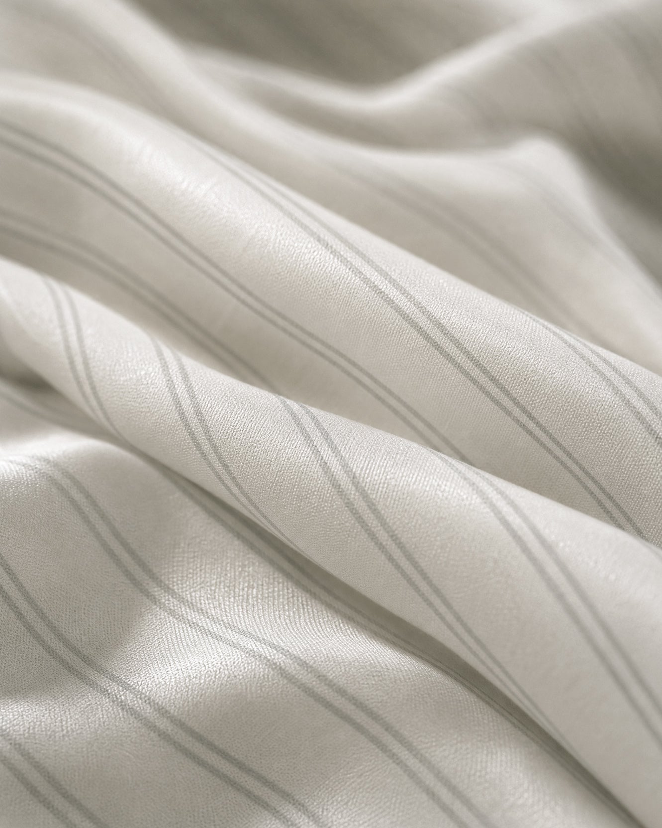 Perla Cotton Sateen Top Sheet White - Cloud Grey