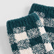 Snug Checkered Socks Ivory - Mediterrea Teal