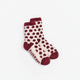 Snug Polka Dots Socks Deep Burgundy