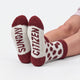 Snug Polka Dots Socks Deep Burgundy