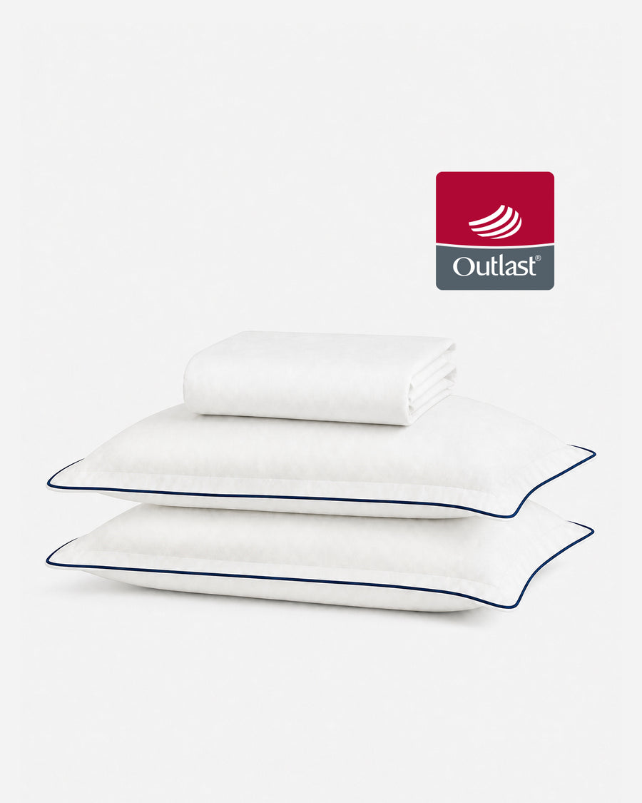 Sunday Citizen Porto Cooling Lumiere Sheet Set in White - Midnight