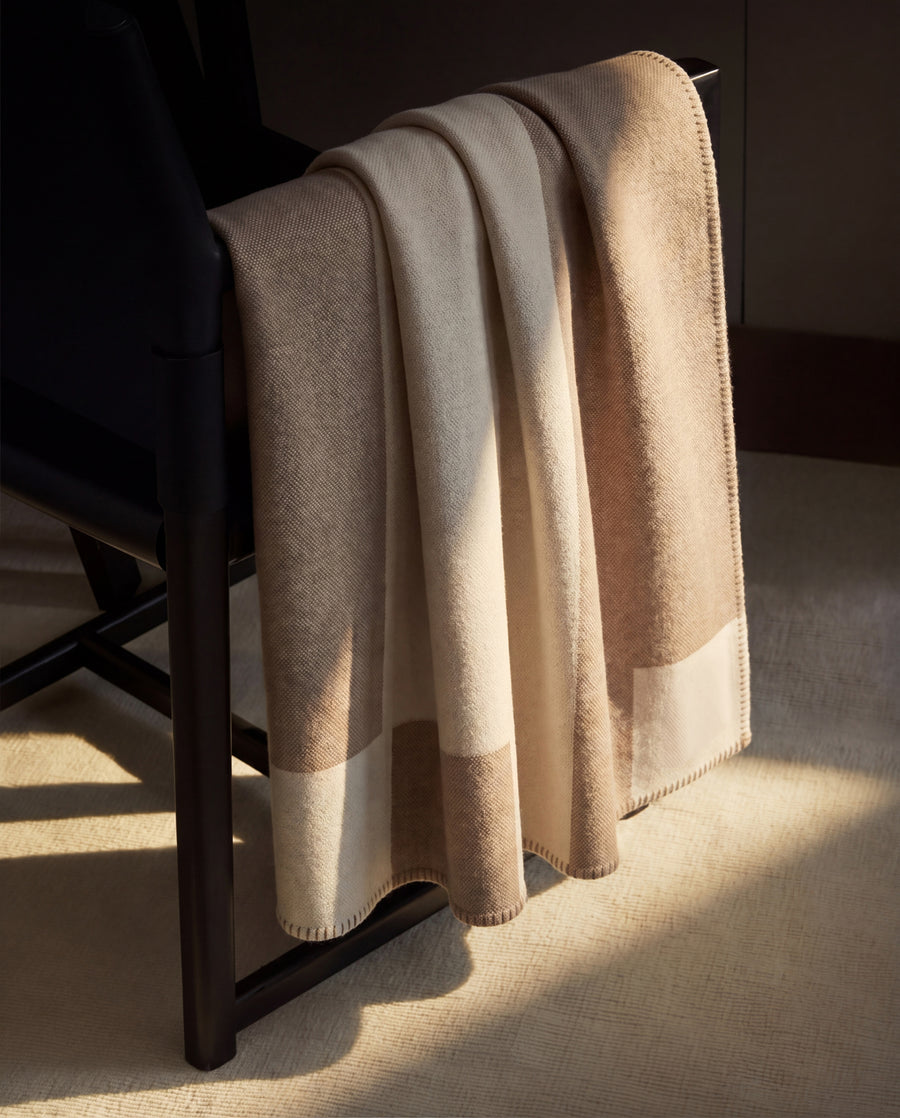 Portofino Cotton Modal Throw Sahara Tan - Taupe