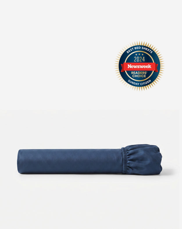 Natural Premium Bamboo Fitted Sheet Midnight