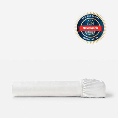 Premium Bamboo Fitted Sheet Clear White