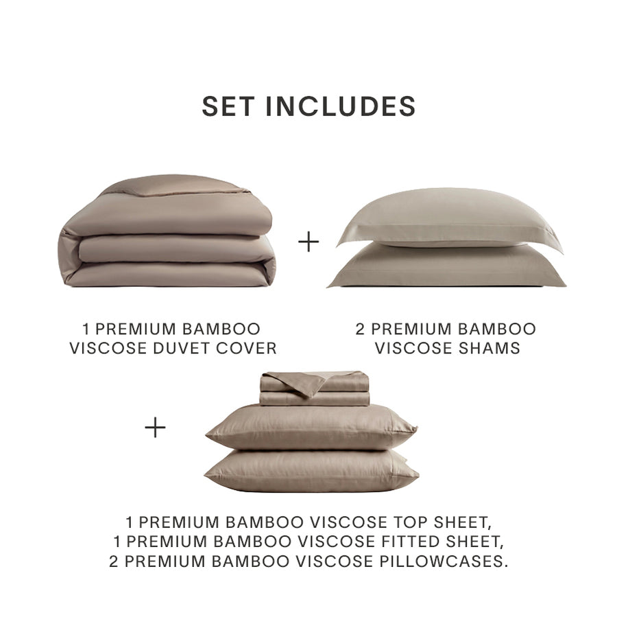 Premium Bamboo Move In Bundle Taupe