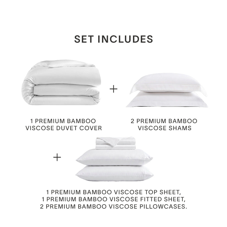 Premium Bamboo Move In Bundle Clear White