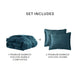 Premium Bamboo Viscose Bubble Comforter Bundle Mediterranea