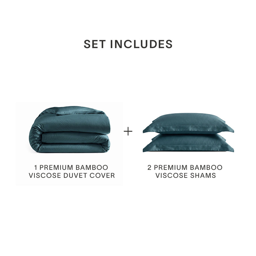 Premium Bamboo Viscose Duvet Bundle mediterranea