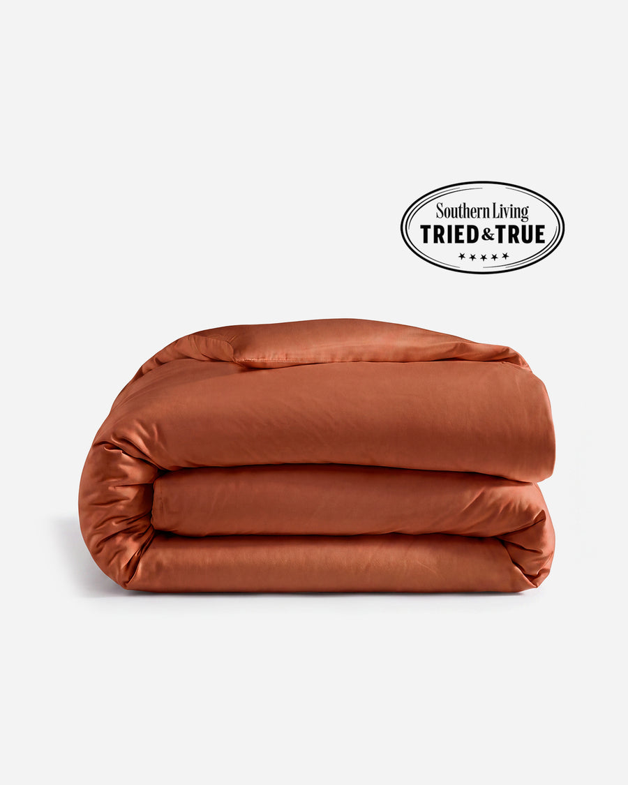 Premium Bamboo Viscose Duvet Cover Rust
