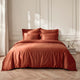 Premium Bamboo Viscose Duvet Cover Rust
