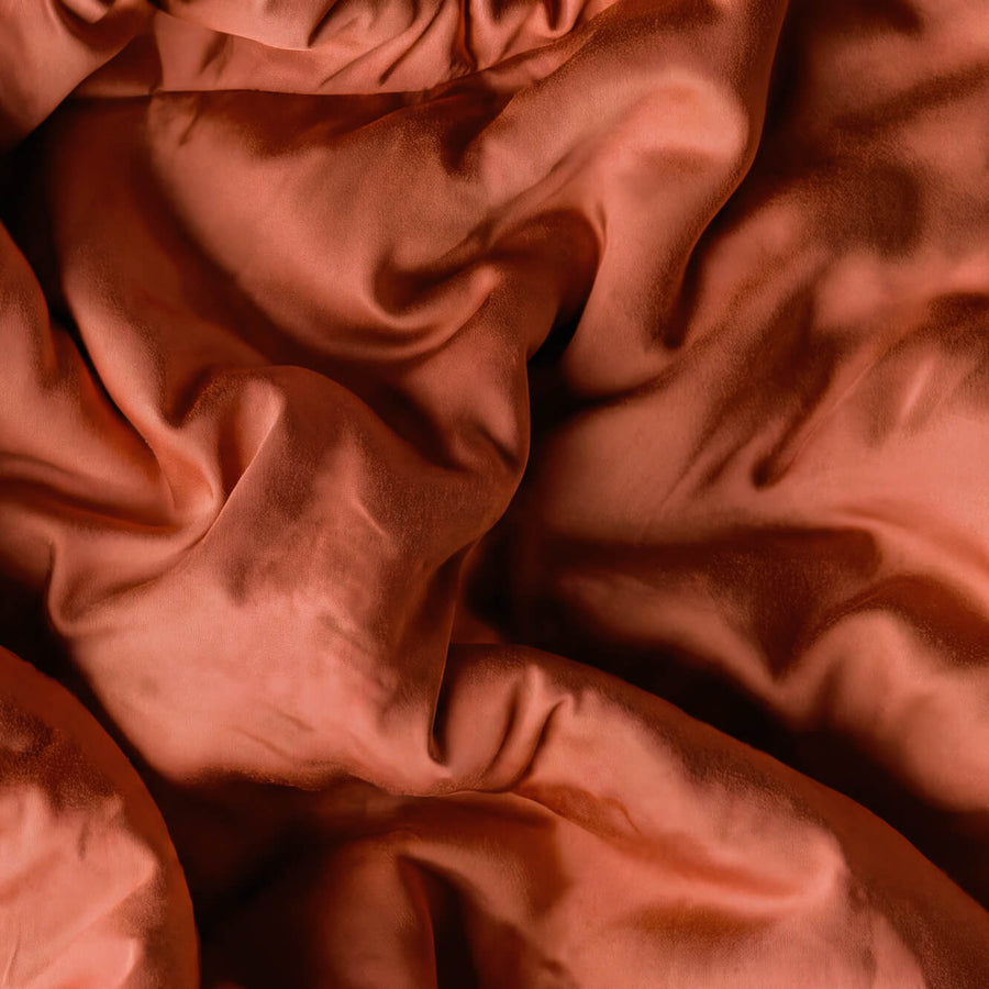 Premium Bamboo Viscose Duvet Cover Rust