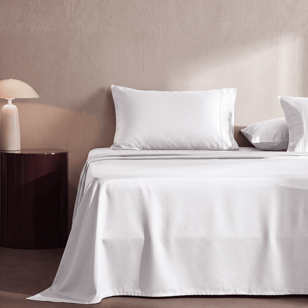 Premium Bamboo Viscose Sheet Set Clear White