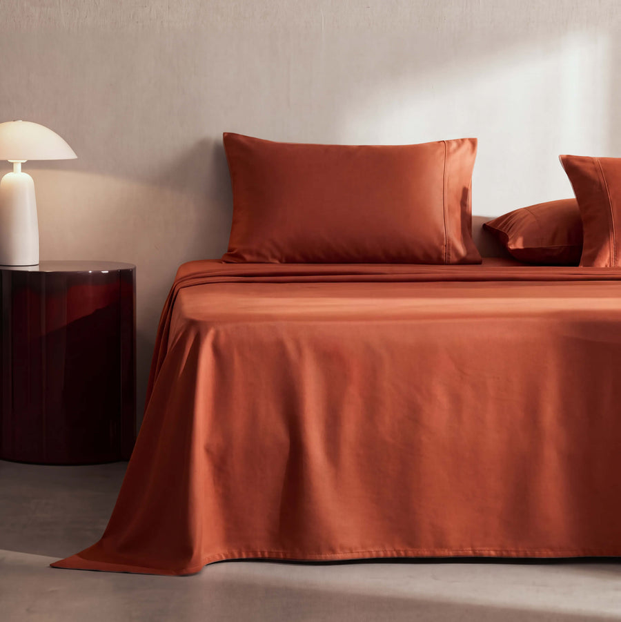 Premium Bamboo Viscose Top Sheet Rust
