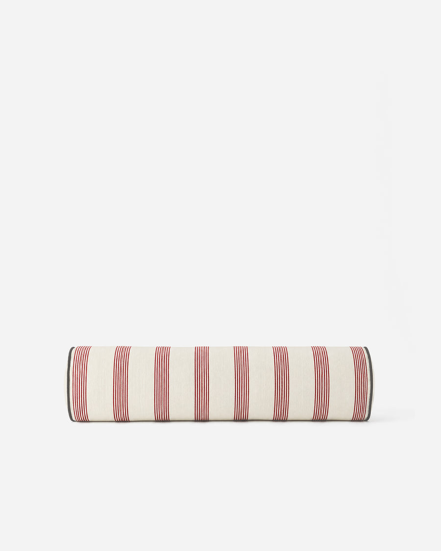 Sunday Citizen Rimini Bolster Pillow in Terracotta - Off White