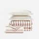 Rimini Reversible Cotton Sateen Move In Bundle Terracotta - Off White
