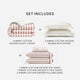 Rimini Reversible Cotton Sateen Move In Bundle Terracotta - Off White