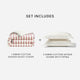 Rimini Reversible Cotton Sateen Duvet Bundle Terracotta - Off White