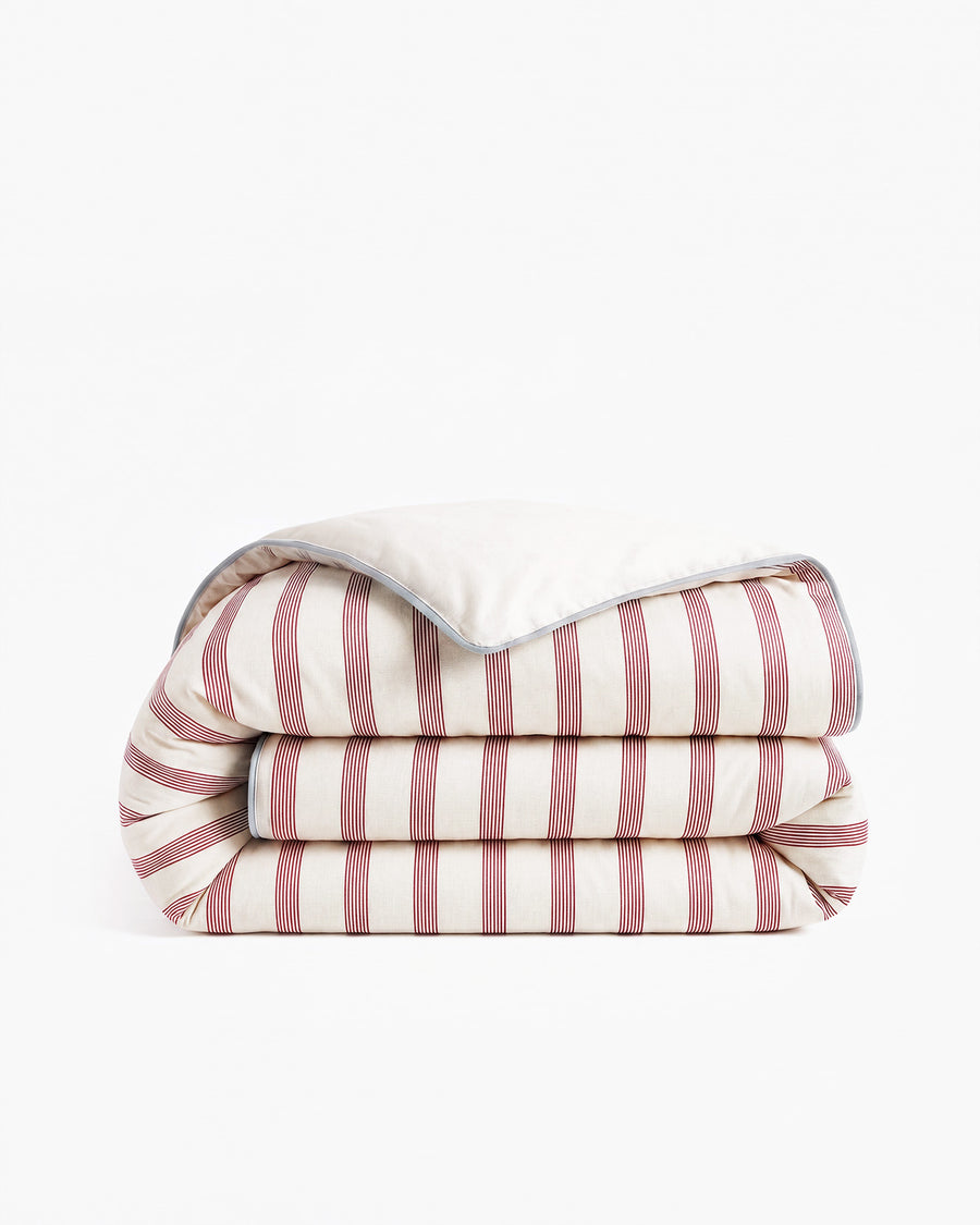 Rimini Reversible Cotton Sateen Duvet Cover