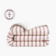 Rimini Reversible Cotton Sateen Duvet Terracotta - Off White
